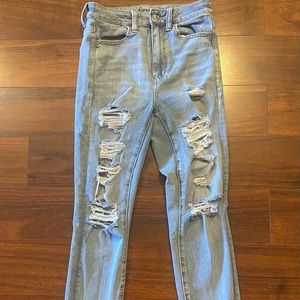 American eagle super high waited jeggings